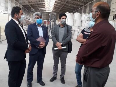 بازدید معاون فرماندار شهرستان میبد از واحدهای صنعتی