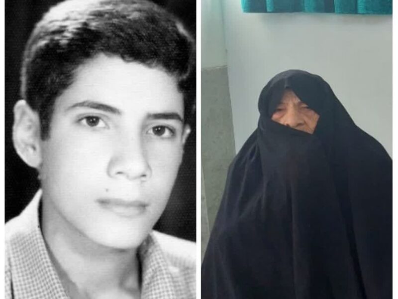 تجلیل از مادر شهید خلیل کارگر بیده در شهرک صنعتی جهان آباد میبد