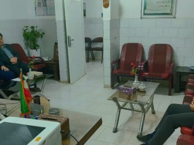 نشست صمیمانه مدیرعامل شهرک صنعتی جهان آباد، رئیس اداره بهزیستی ورئیس اداره تعاون کار ورفاه اجتماعی با سرپرست جدید شبکه بهداشت و درمان شهرستان