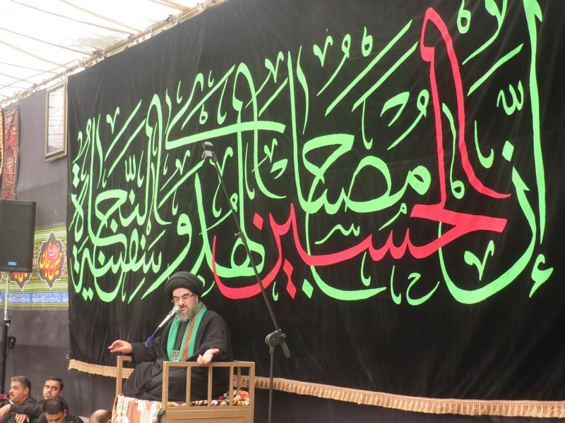 گزارش تصویری / برپایی خیمه عزاداری امام حسین (ع) در کاشی پارسیان میبد